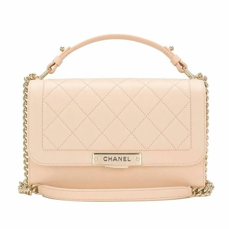 Сумка Chanel Medium Beige. Label click