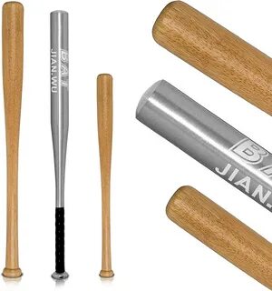 Mazza da baseball in legno naturale, molto robusta : Amazon.it: Sport e tem...