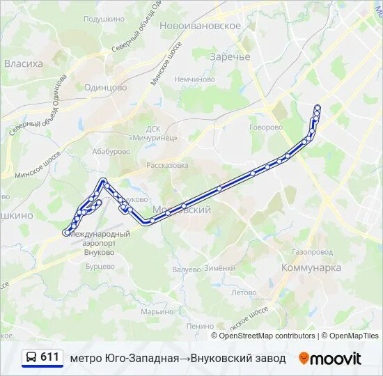 Автобус 611 до внуково. Автобус 611 до внуково