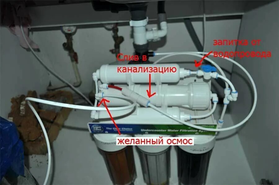 Фильтр для воды Аквафор 5 система расположение шлангов. Система обратного осмоса Атолл a-550. Барьер обратный осмос 5. Монтаж системы обратного осмоса. Вода из обратного осмоса течет