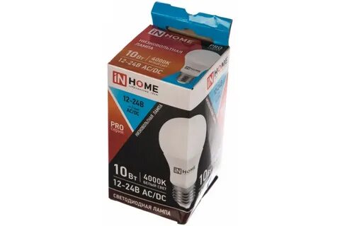 Лампа светодиодная led 10вт е27 4000к