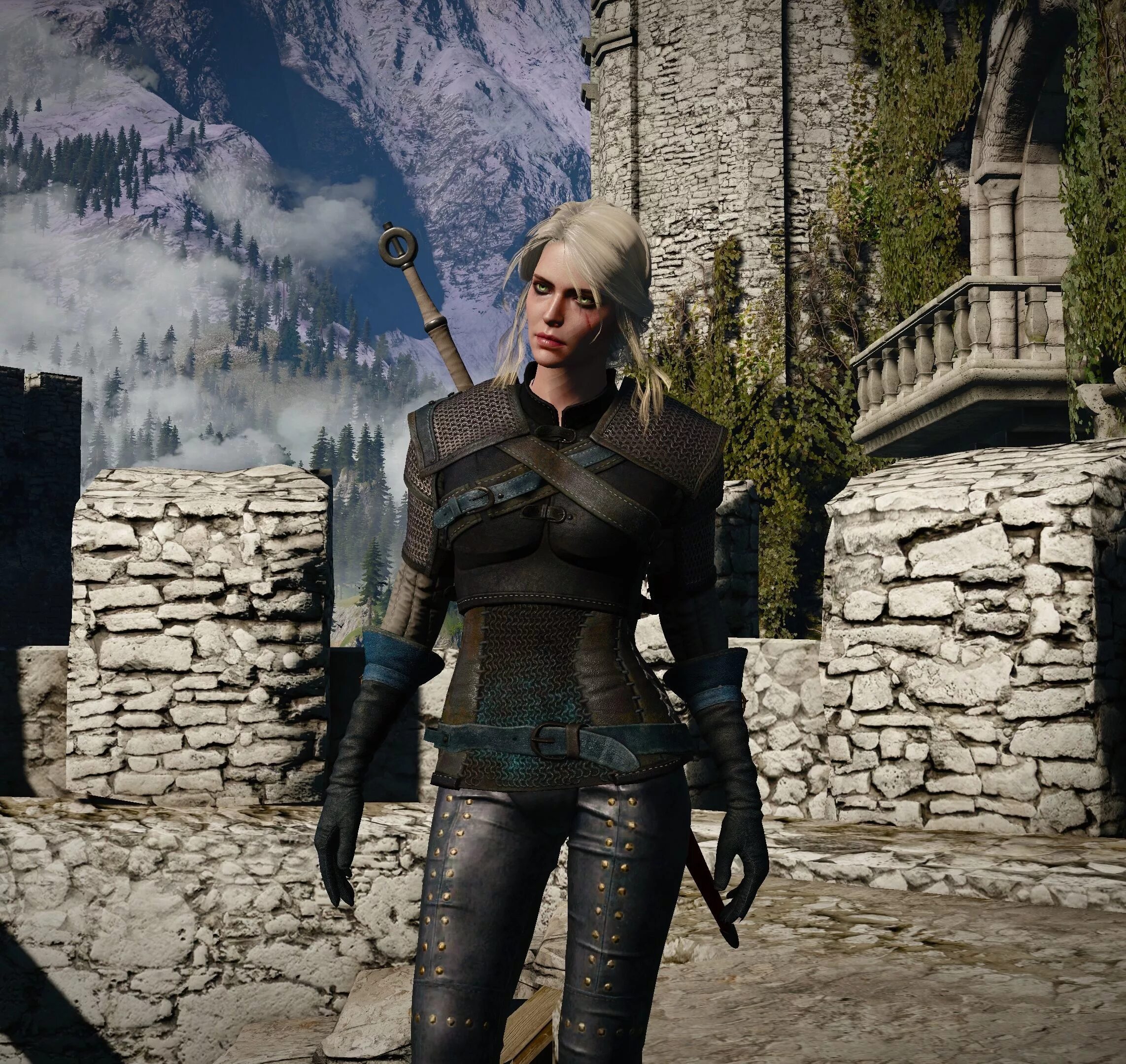 Ведьмак 3 мод каэр морхен. Цири ведьмак 3. ведьмак 3 ciri with kaer morhen armor. цири в броне дикой охоты. ведьмак 3 геральт и цири.