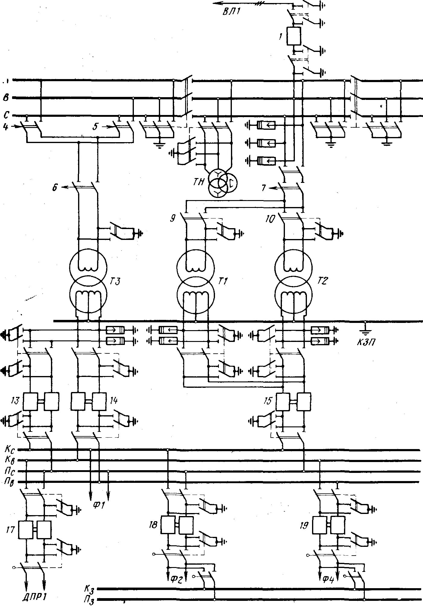 Электроснабжение тяговой подстанции. Схема тяговой подстанции переменного тока 25кв. Отпаечная подстанция схема. Схема подстанции с трехобмоточным трансформатором. Схема подстанции с трансформаторами с расщепленными обмотками.
