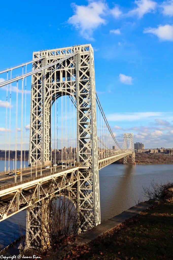 Сколько мостов в америке. Мост Нью джерси Нью Йорк. Нью Йорк Форт ли. Гудзонский мост. Манхэттенский мост.