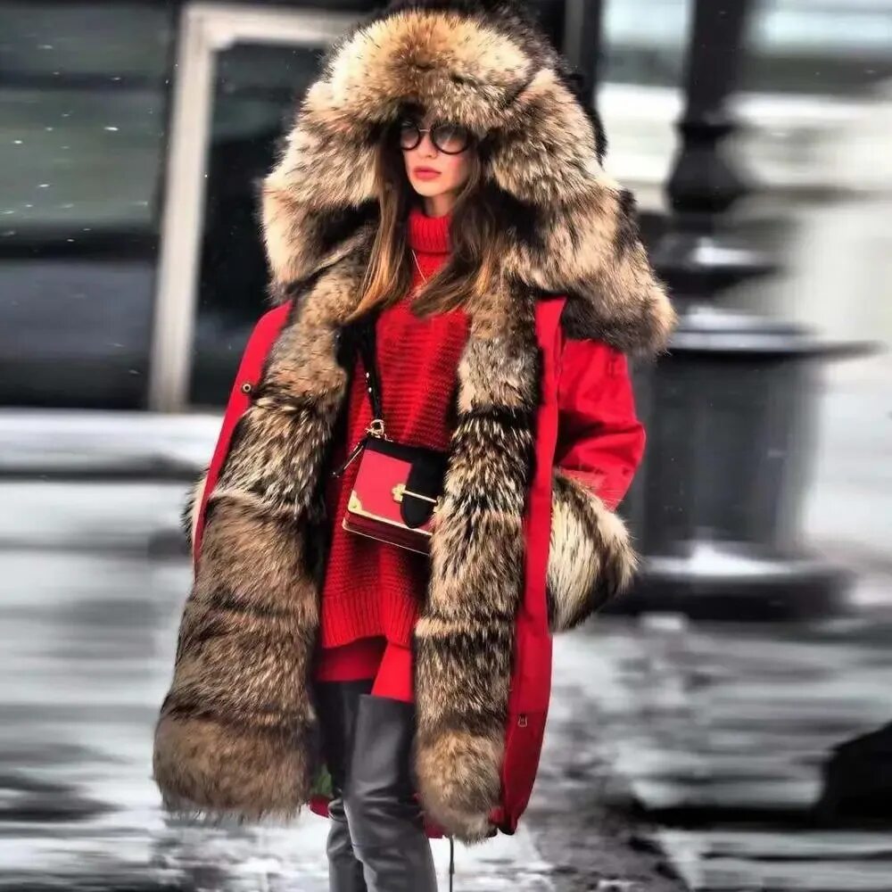 Fox fur lined Parka