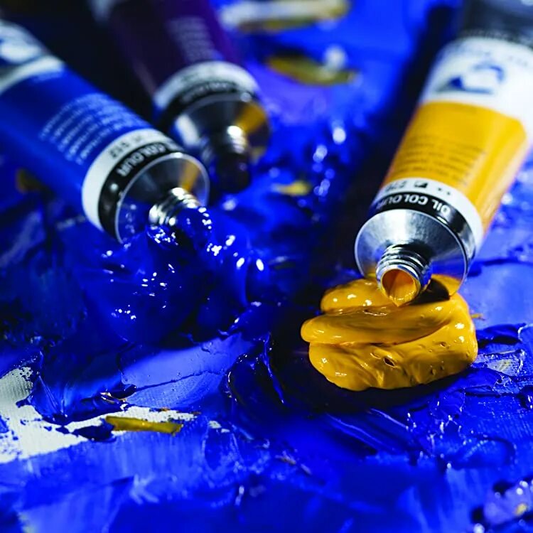 Winsor newton winton oil paints. Water mixable oil paint. Изобразительное искусство. Масло краски. Разноцветные мазки.