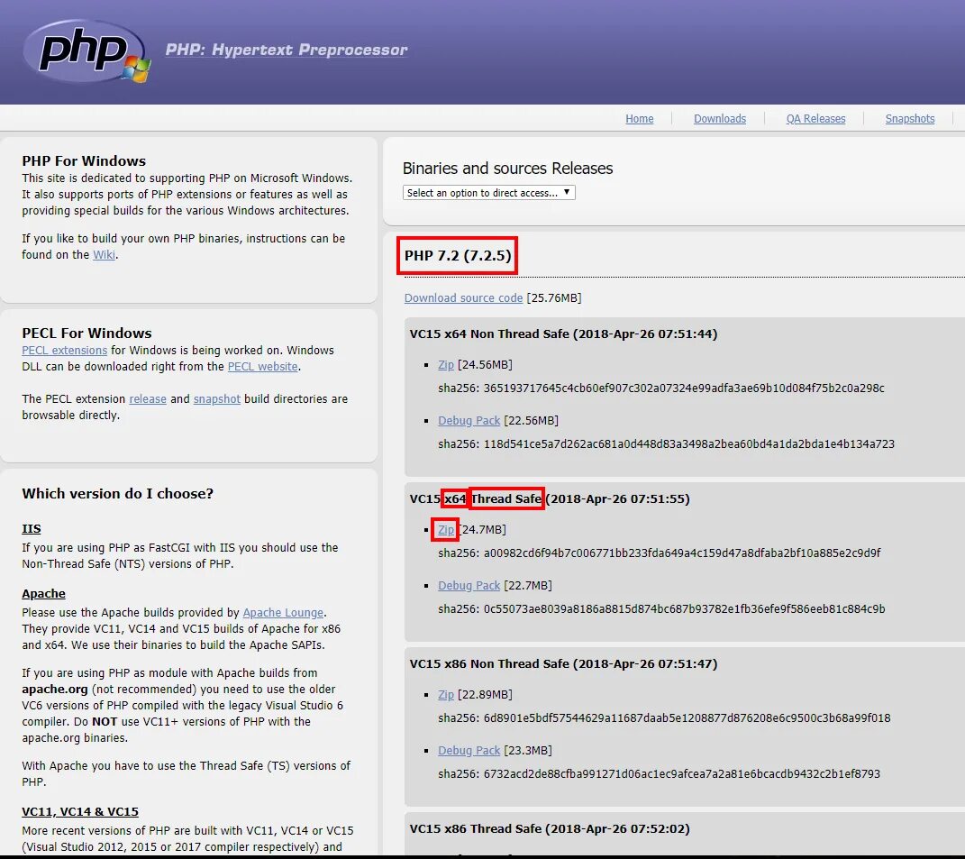 Windows php net. Версии php. подключение mysql к apache. актуальная версия php. php установить.