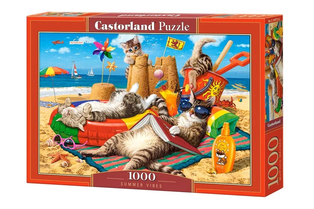Пазл "пляж". Пазлы 1000 элементов. Пазлы на 1000 деталей кошки. Пазл коты.