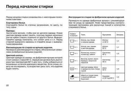 Рубашки время стирки