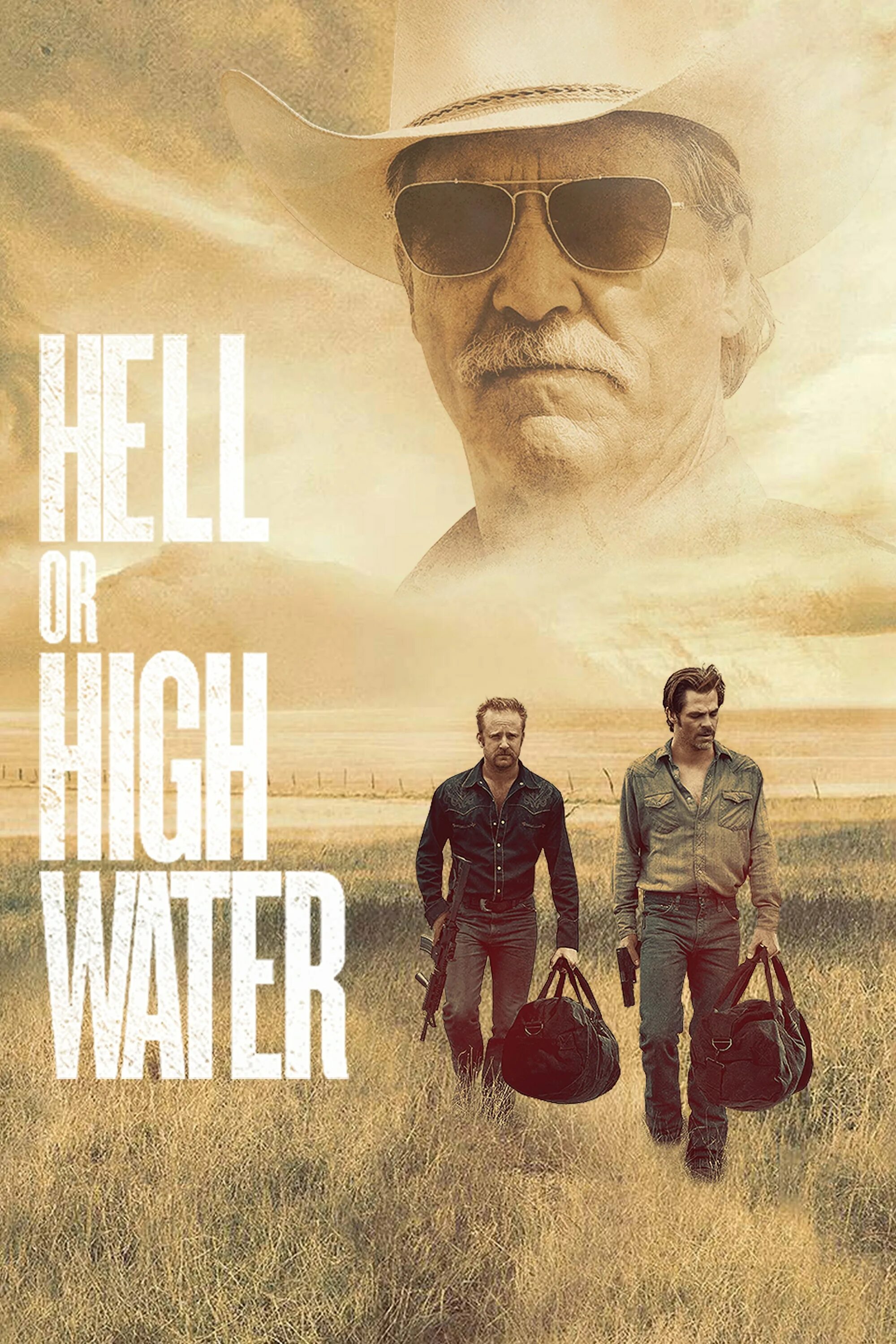 Постер цены. Hell or High Water (2016) poster. Постер. Любой ценой.