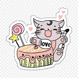 Картинка на торт котики