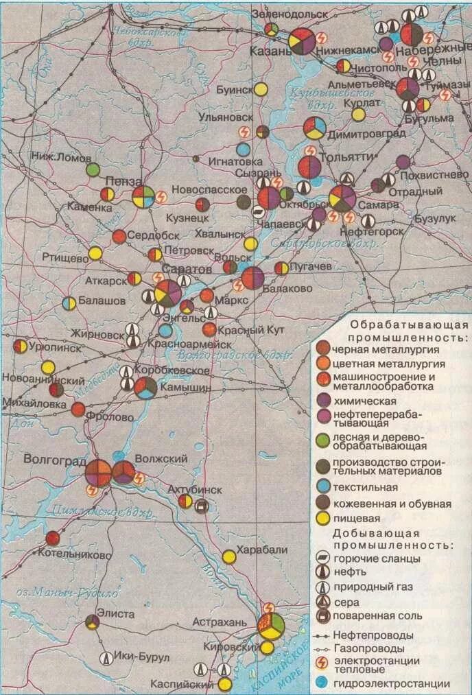 Промышленные центры Поволжского района. Промышленные центры экономического района Поволжье. Промышленные центры нефтепереработки Поволжья. Карта промышленности Поволжья.