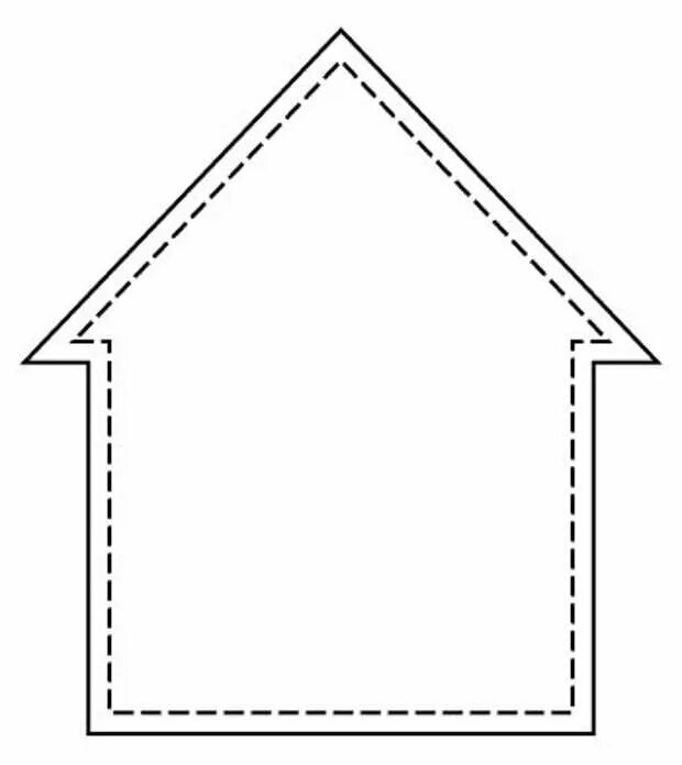 Скворечник без окошка картинка. Шаблон домика. Домик трафарет. Домик для вырезания. Трафарет домика для вырезания.
