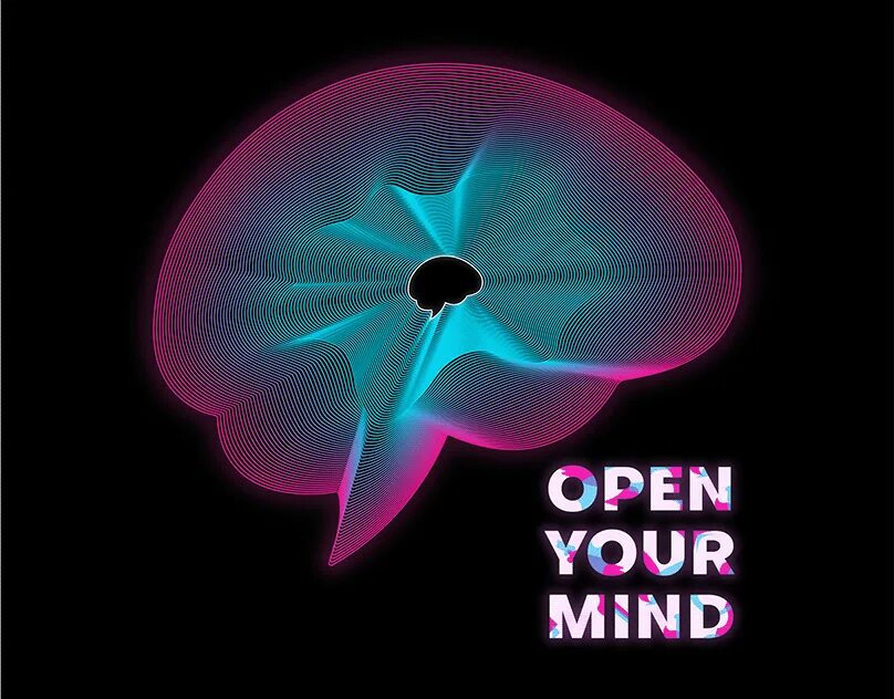Открой brain. Open your Mind. Неоновый мозг. Open your Mind заставка. Мозг опен вет.
