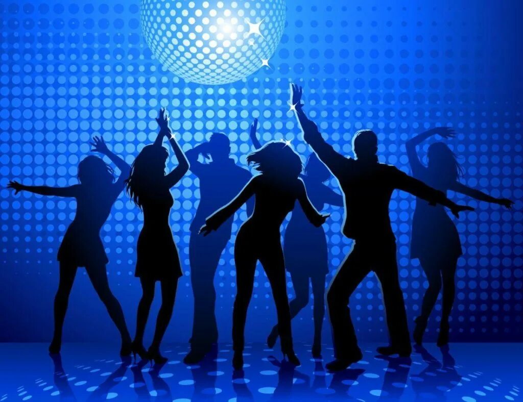 Современная диско музыка. Дискотека. Люди танцуют. Тематическая дискотека. Диско танцы.