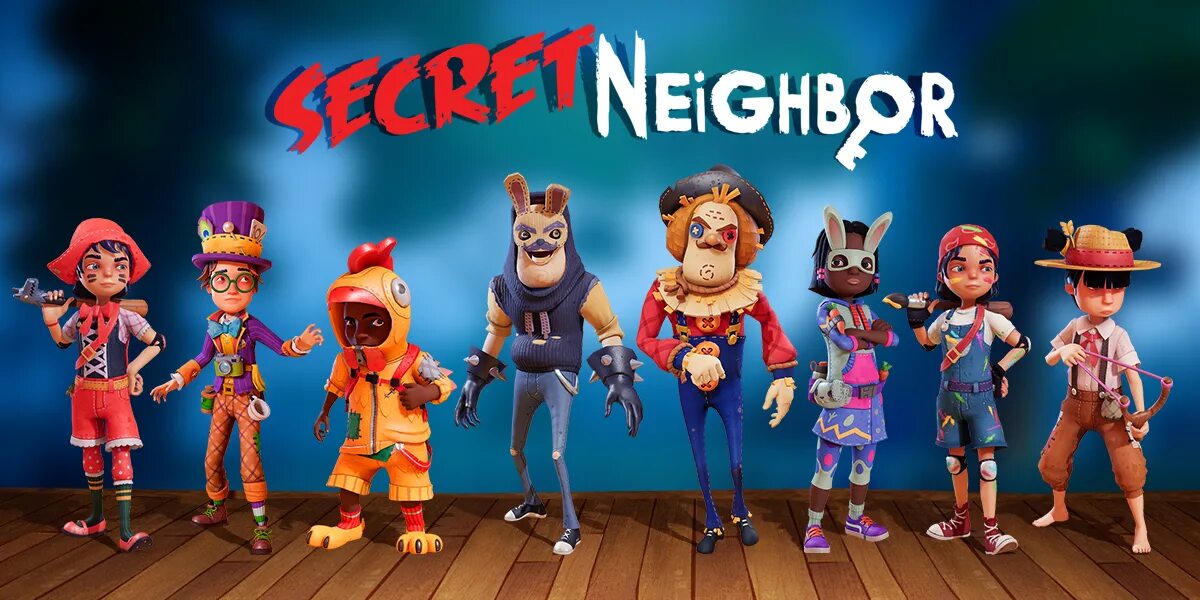 Neighbor s secret. Игра Secret Neighbor. Secret Neighbor персонажи. Secret Neighbor сосед скины. Последняя версия Secret Neighbor.