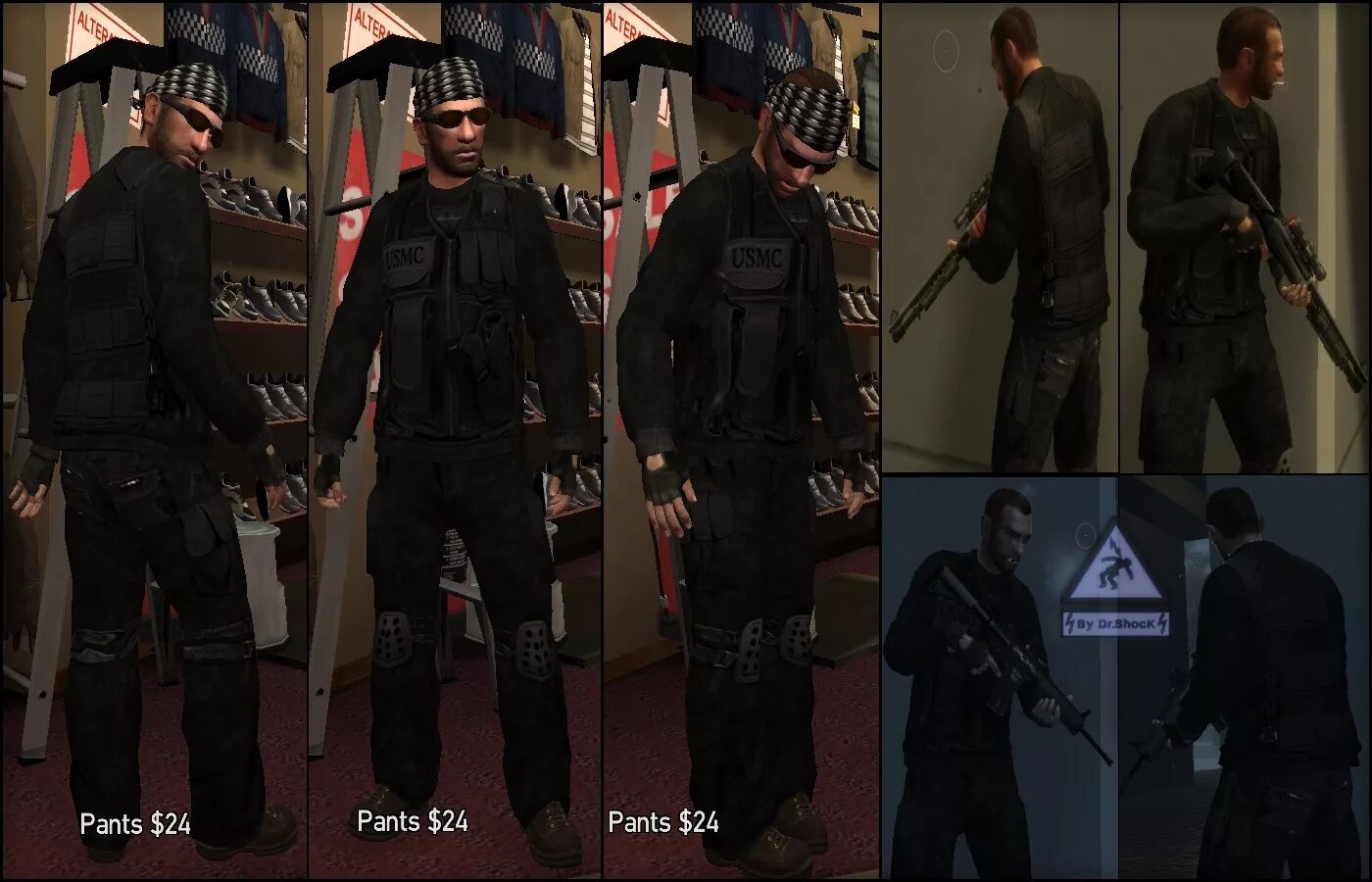 Как снять бронежилет в гта 5 онлайн Сэм Фишер v7 для GTA 4