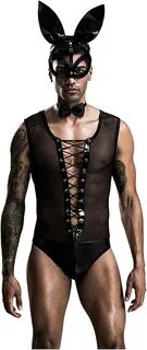 Duaruimo Selling security Men's Sexy Mesh Sheer Through H See Sleevele...