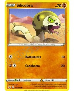 108 / 202 Silicobra comune normale (IT) -MINT- Pokemon Spada e Scudo Carte Colle