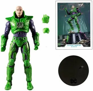 Лекс Лютор Зеленый силовой костюм фигурка, Lex Luthor Green Power Suit DC Comics