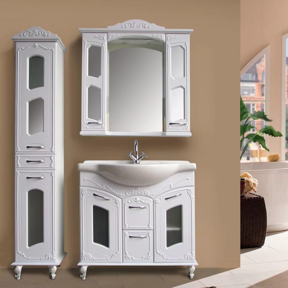Мебель Атолл. Мебель для ванных комнат. Шкаф для ванной комнаты. Гарнитуры в ванную комнату. Мебель для ванной пермь