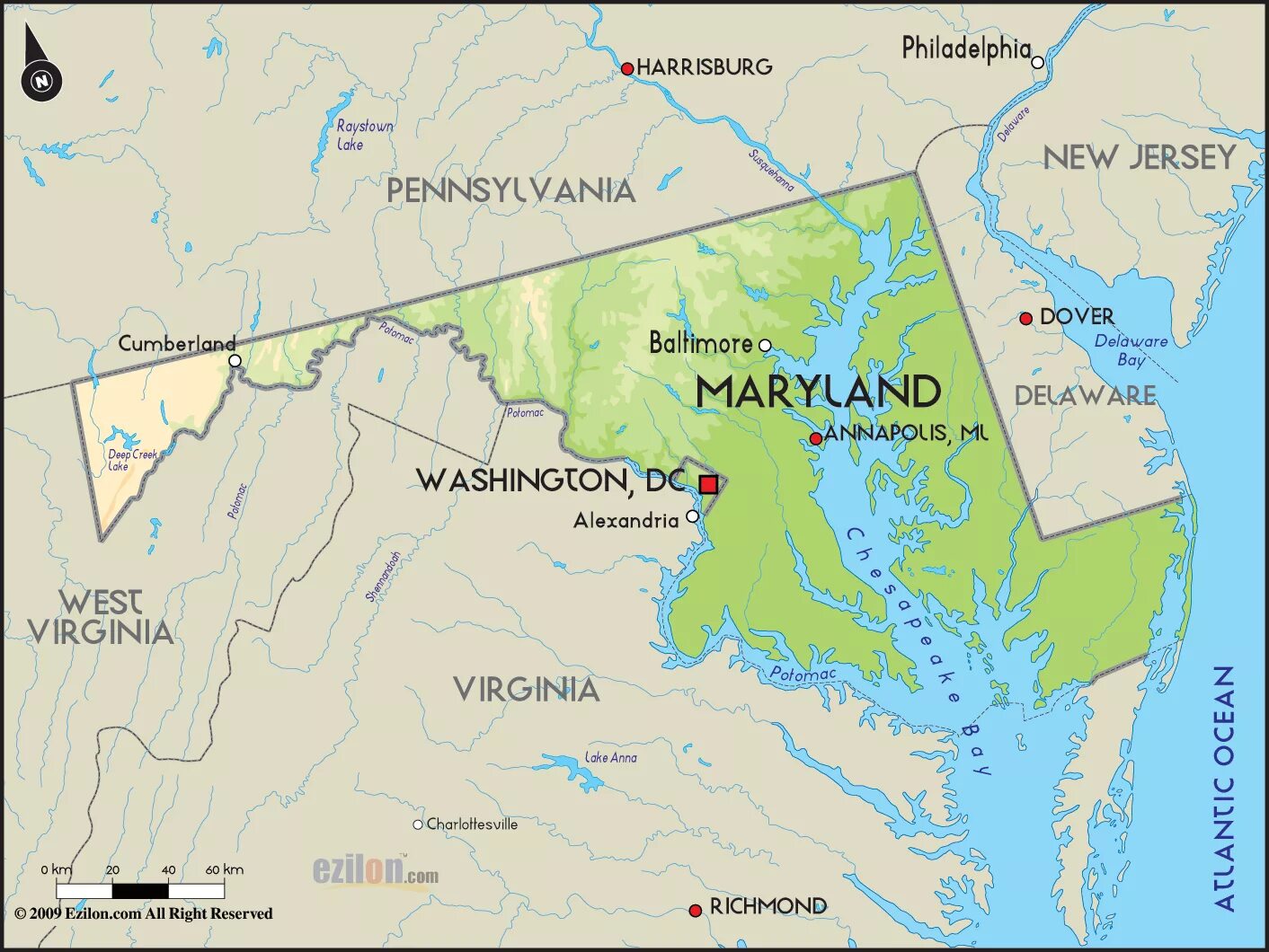 Мэриленд на карте США. Штат Мэриленд на карте. Штат Maryland на карте США. Штат балтимор на карте