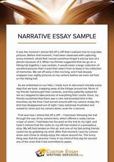 30 Sample Of Narrative Essay Example Document Template.