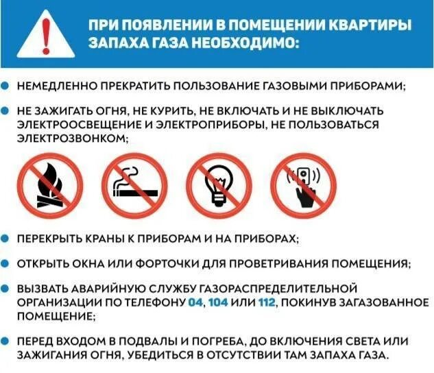 Что нельзя делать при запахе газа. Действия при появления запаха газа. Алгоритм действий при обнаружении запаха газа в квартире. Утечка газа памятка. Памятка при появлении запаха газа в квартире.