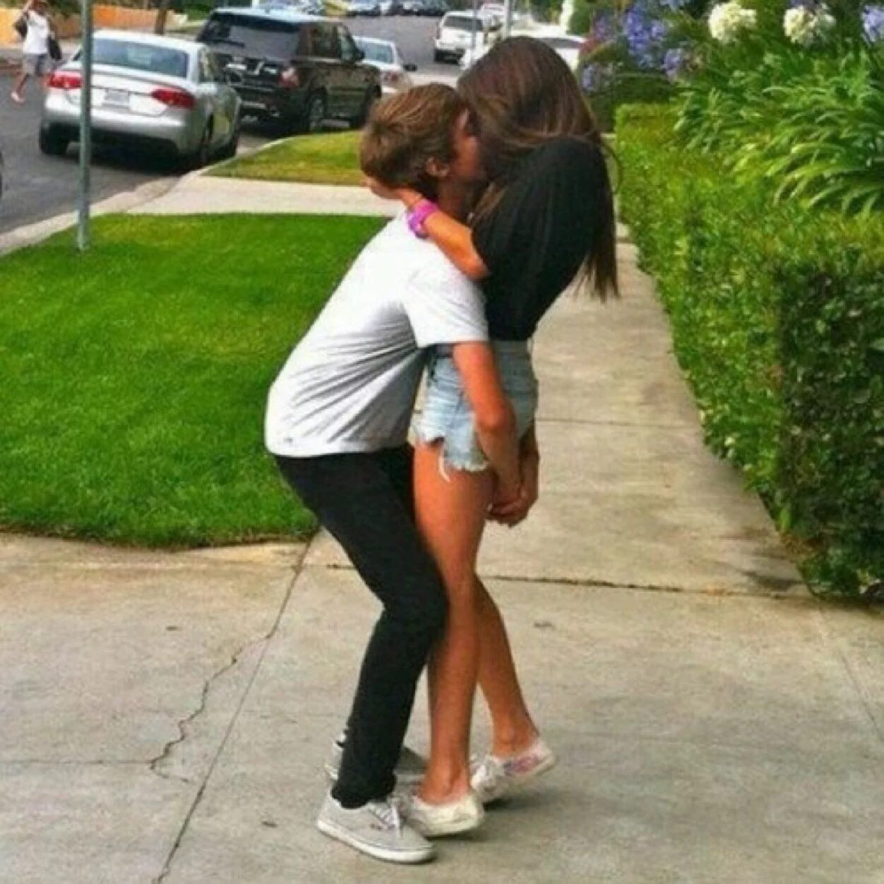 She is taller than him