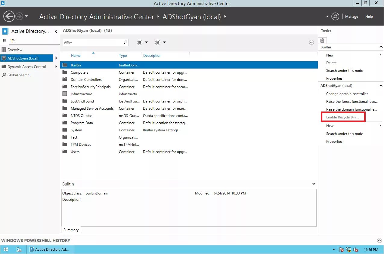 Admin directory. Active Directory Administrative Center. Ad администрирование. Windows admin Center Active Directory. Builtin администраторы что это.