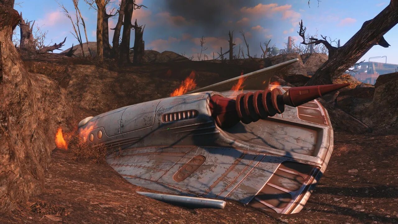 Fallout 4 ускорена. Тарелка пришельцев фоллаут 4. Фоллаут 4 тарелка. Летающая тарелка фоллаут 4.
