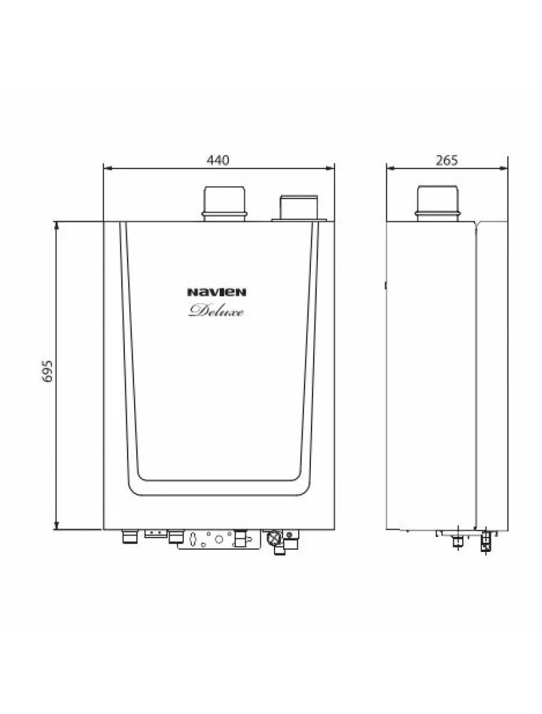 Диаметр дымохода навьен. Газовый котел navien deluxe 10k 10 квт двухконтурный. размер котла навьен делюкс 24к. габариты котла навьен 24. габариты газового котла навьен.