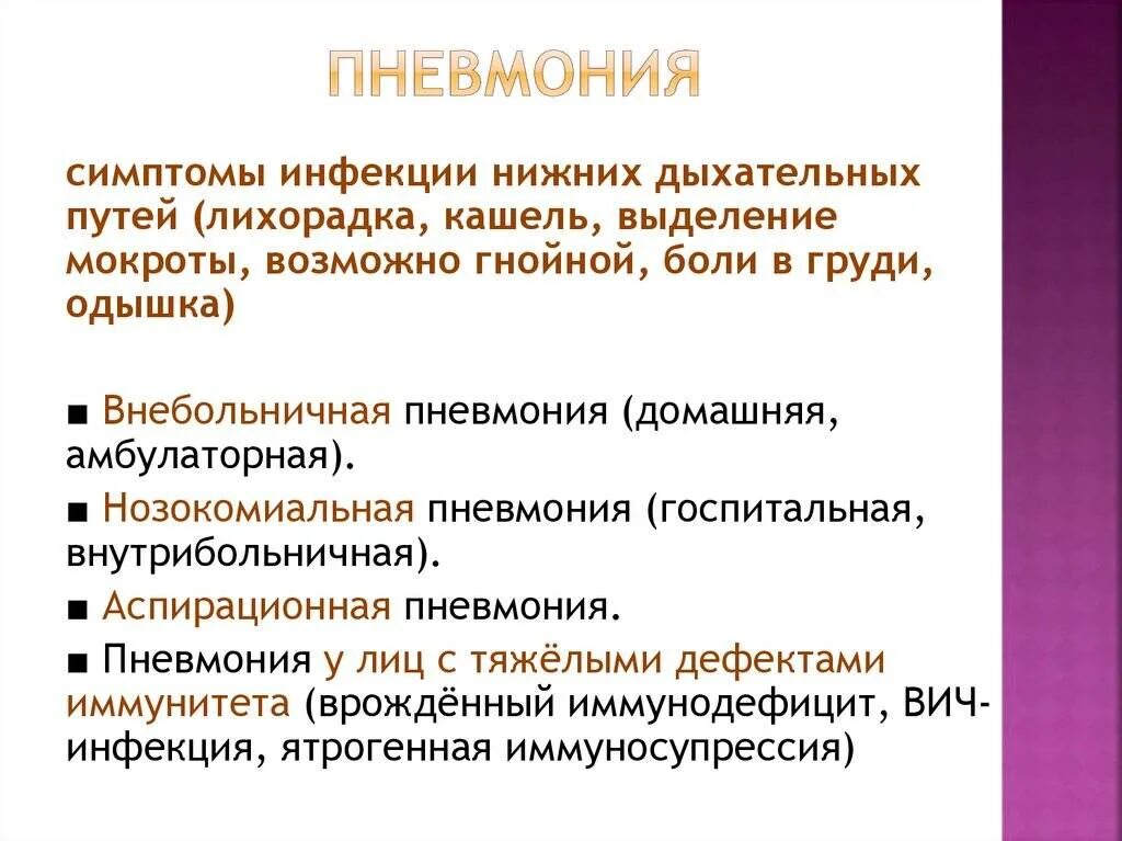 Первые признаки воспаление