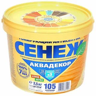 Тонирующий антисептик сенеж аквадекор