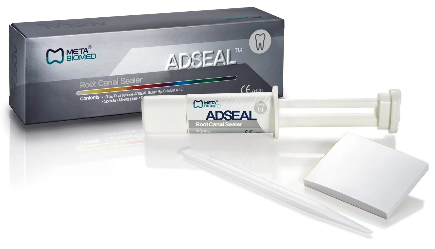 Adseal root canal Sealer. Адсил (Adseal) (13,5г), МЕТА. Пломбировочные материалы для каналов в стоматологии. Adseal в стоматологии.