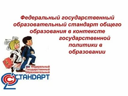 Стандарты общего образования это