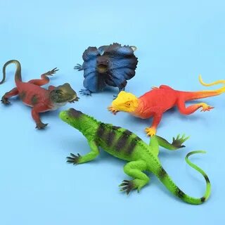 Хищные ящеры хамелеоны игрушки