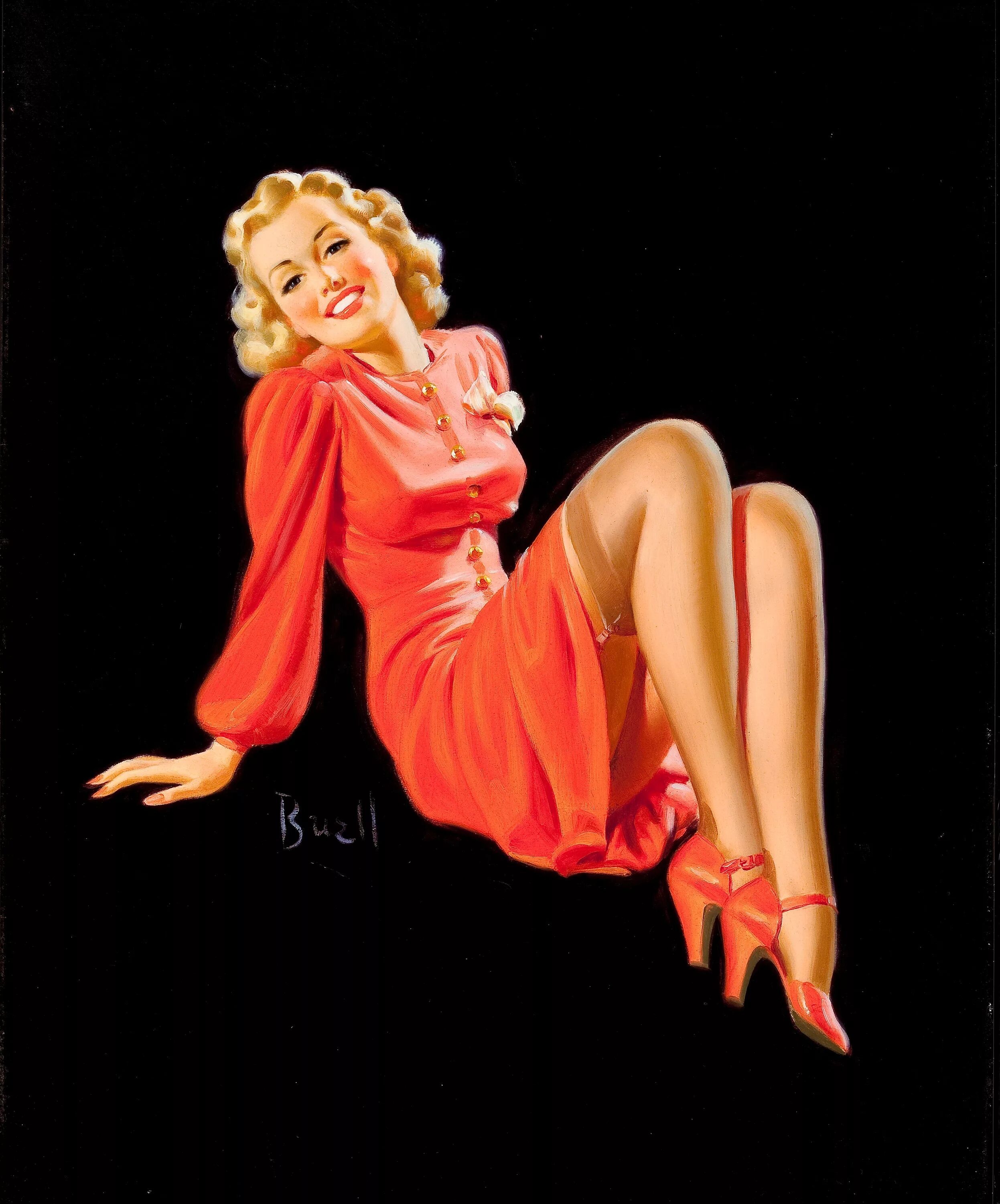 Художник Alfred Leslie Buell. Pin up pin up bookmaker org ru