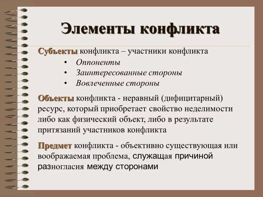 Субъектами конфликта являются. Элементы конфликта. Основные элементы конфликта. Структурные элементы конфликта. Основные элементы структуры конфликта.