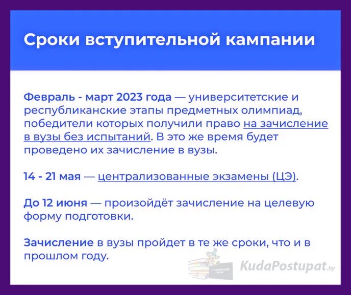 Изменения в правилах приема 2023