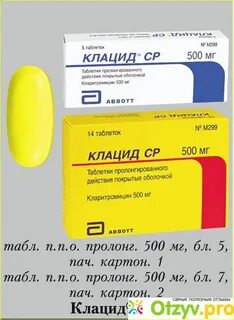 Клацид 500 инструкция аналог