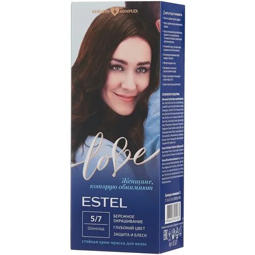 Эстель шоколад краска 5.7 на волосах. Estel Love крем-краска 7/5 Рубин. Эстель лав краска для волос №5.7 шоколад (м) 1 шт. Крем-краска Estel Love для волос шоколад 5/7 115 мл. Волос лове