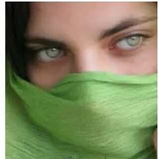 She has green