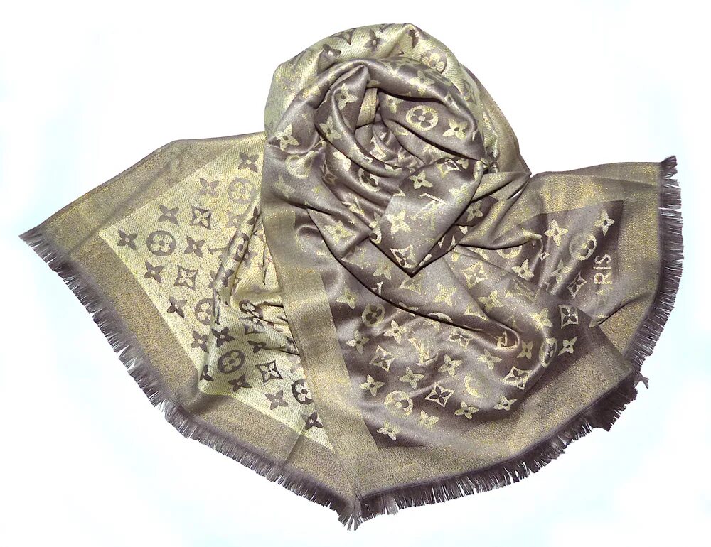Шелковый платок Луи Виттон. Платок с люрексом. Итальянские платки. Турецкие палантины.