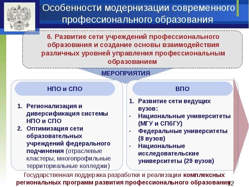 Особенности обучения в основной школе. Система и особенности профессионального образования. Система среднего образования. Профессиональное образование характеристика. Структура среднего профессионального образования в РФ.