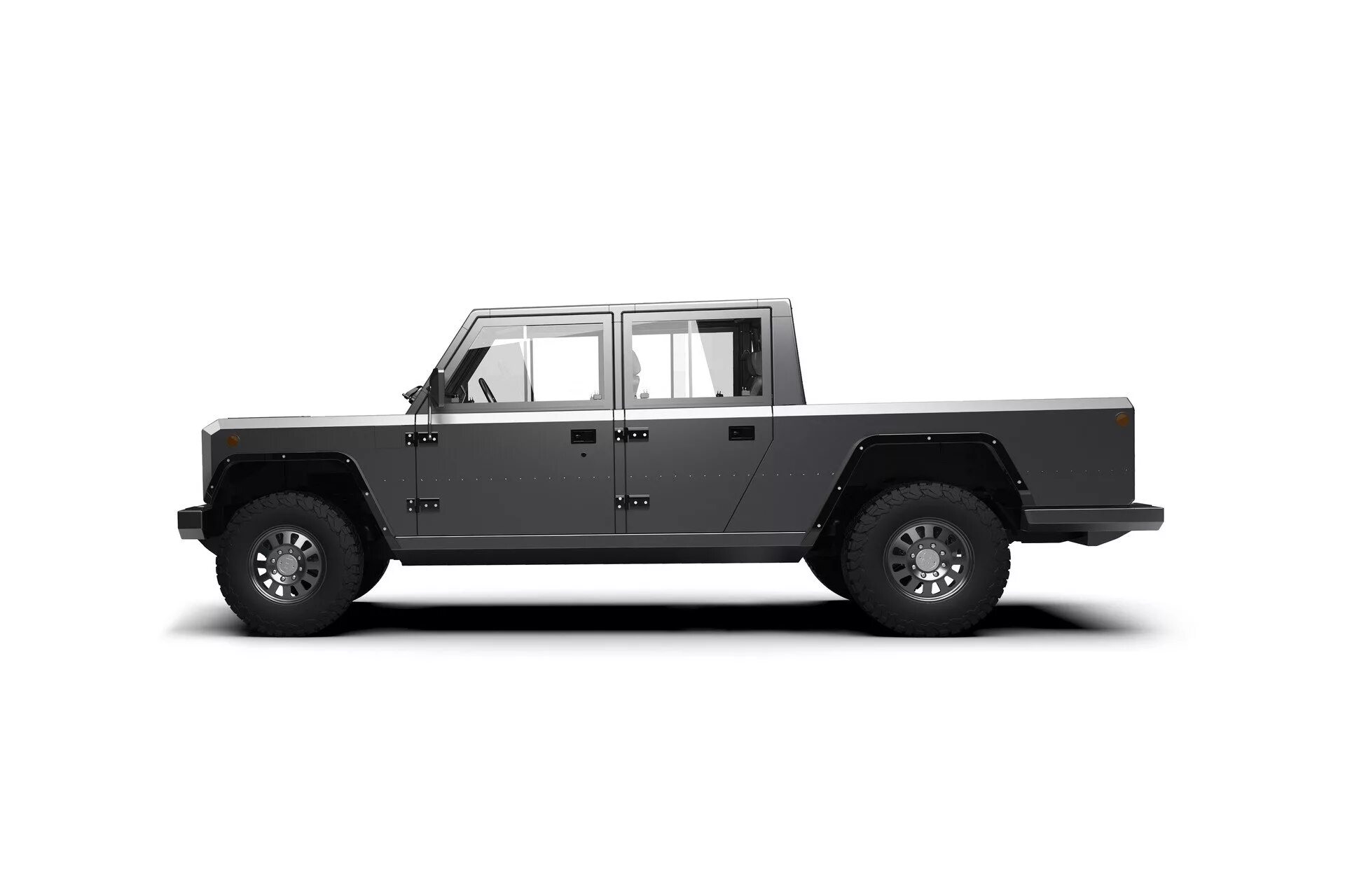 Электрический пикап. Bollinger b1 Electric 4x4. Bollinger Motors b1 пикап. Bollinger Motors b1 пикап трансформация. Электрический пикап Болингер.