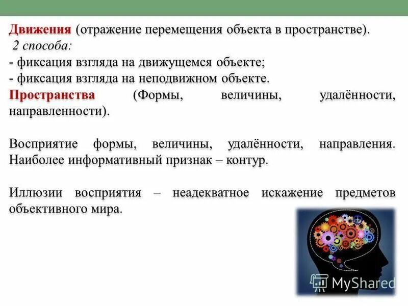 Как отражается движение. Как отражается движение