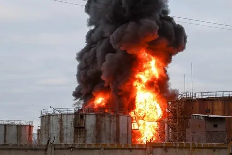 Атака на нефтебазу в рязани