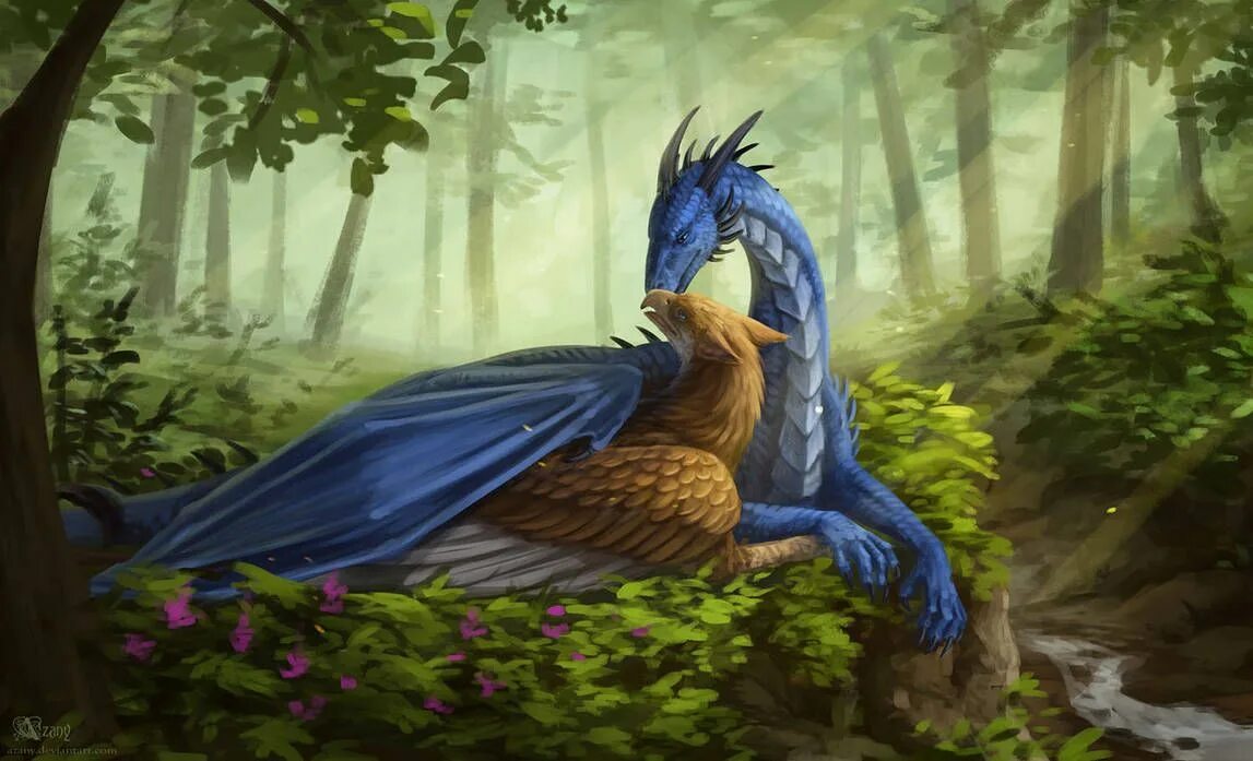 Магические животные. Грифон и дракон арт. Грифон любовь. Yiff feral дракон гриффон. Грифон и гиппогриф любовь.