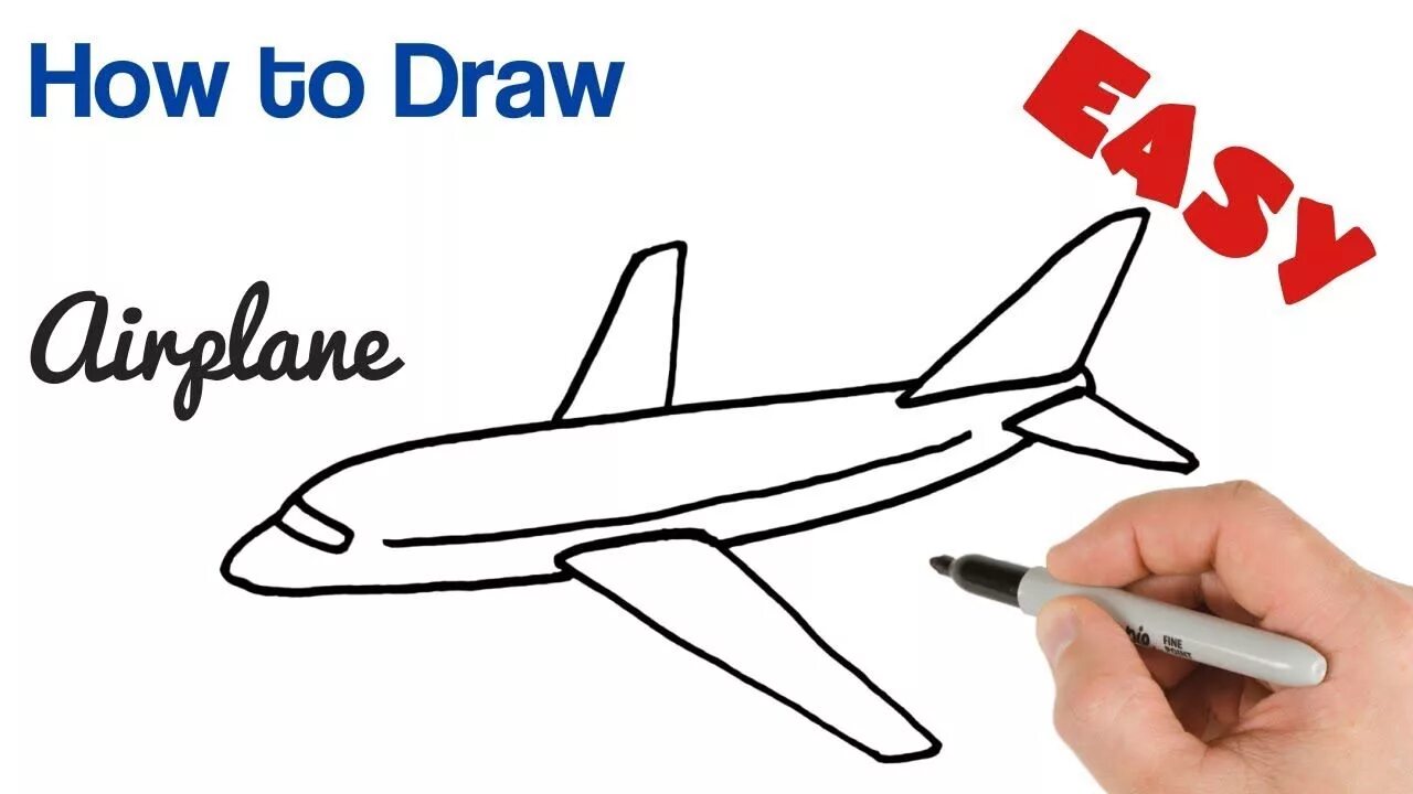 Draw plane. How to draw plane. how to draw airplane step by step. easy draw plane. как нарисовать самолёт поэтапно.